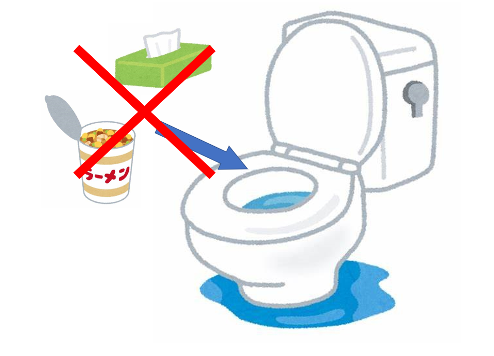 トイレが詰まって流れない！原因や対処法について